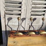 Vintage wall coat rack