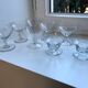 Lot de 8 coupes à champagne en cristal gravé années 50