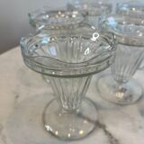 Set of 6 vintage French ice cream bowls