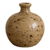 Antique spherical lamp base in pyrite stone