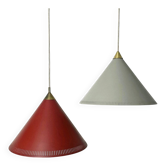 Pair of Danish Mid-Century suspensions attributed to Bent Carlby, Lyfa, 1960.