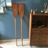Old vintage oars or paddles 1950