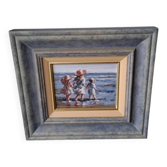 Children at the seaside.