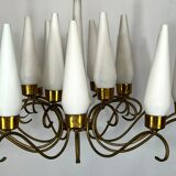 Arredoluce Monza 18 lights chandelier from 50s