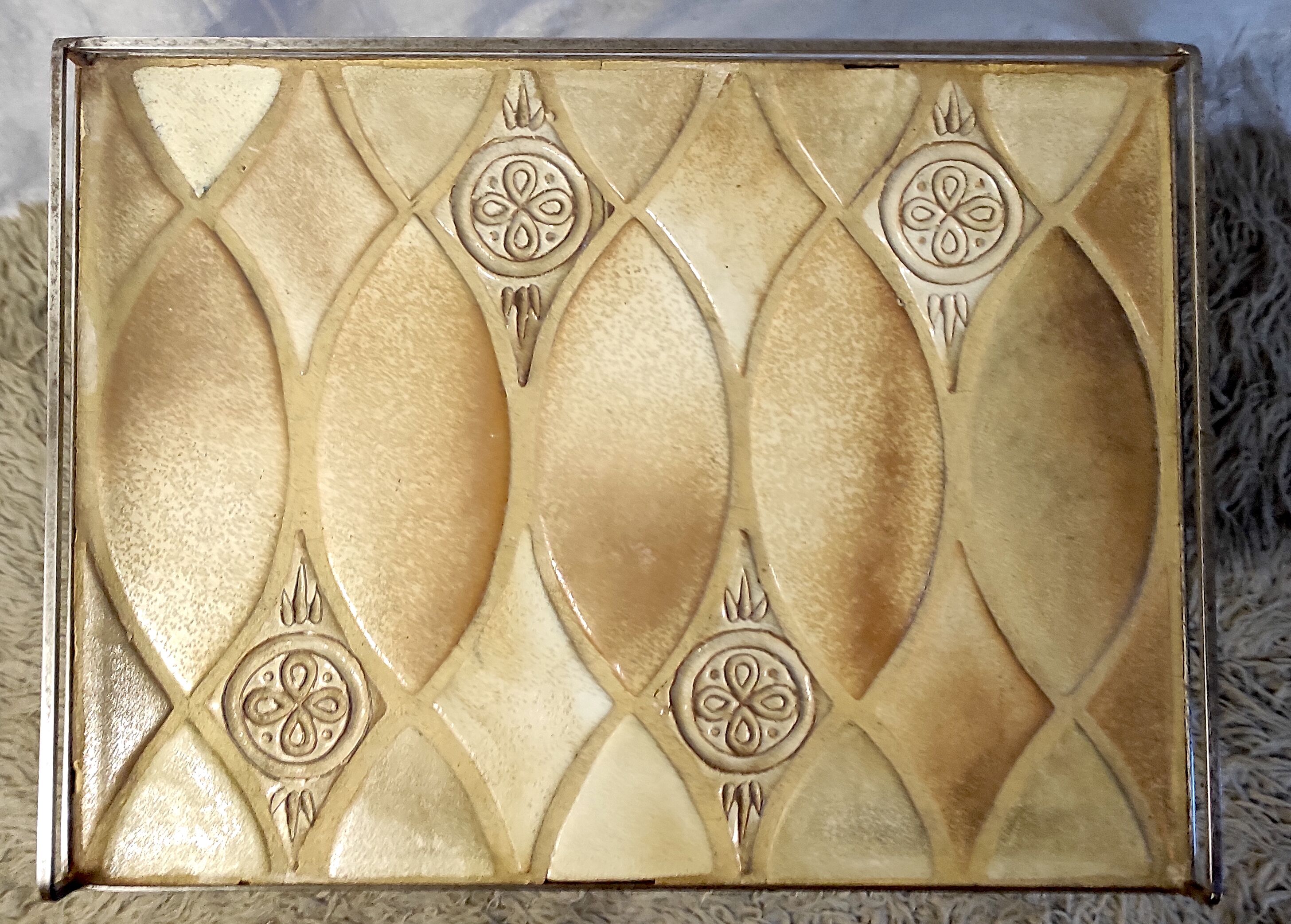 Steel and ceramic side table 70s