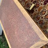 Table bistrot bois et laiton