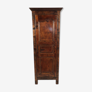 Stained solid wood cap, old walnut door