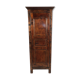 Stained solid wood cap, old walnut door