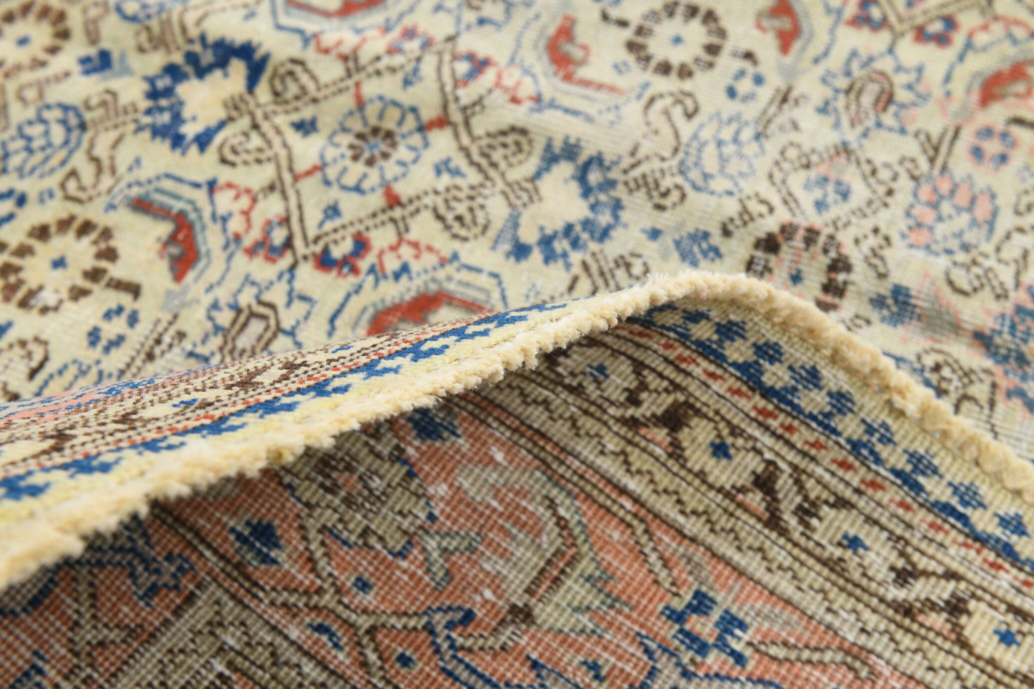 8x12 Classic Vintage Persian Rug, Warm Earth Tones Rug, 240x351 Cm