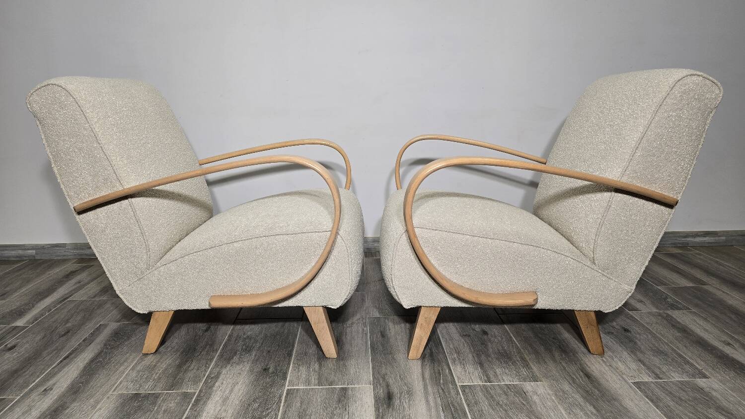 Armchairs by Jindrich Halabala, 1940s, Set of 2