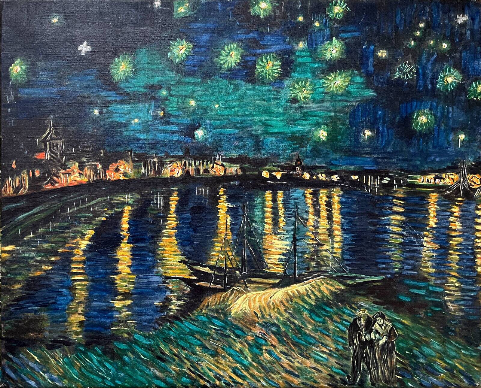 HST Painting Copyist V. Van Gogh "Starry Night" Arles