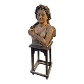 Terracotta bust of a woman, late 19th century