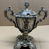 A lovely Regency-style silver mustard pot from the 19th century.