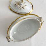 Saucière à couvercle en porcelaine style Empire, XIXème siècle