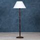 Mid-Century Floor Lamp in Rosewood and Brass, Denmark, 1960s