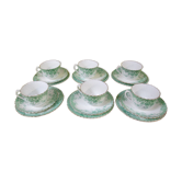 6 tasses à thé victoriennes