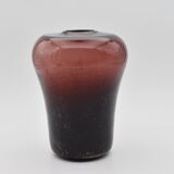 Vintage bubbled glass vase