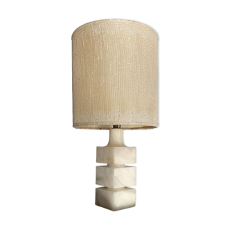 Lampe de table vintage style scandinave géométrique en marbre