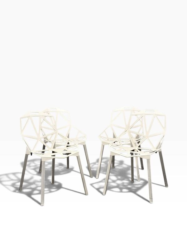 Paire de chaises Chair One — Konstantin Grcic pour Magis, aluminium