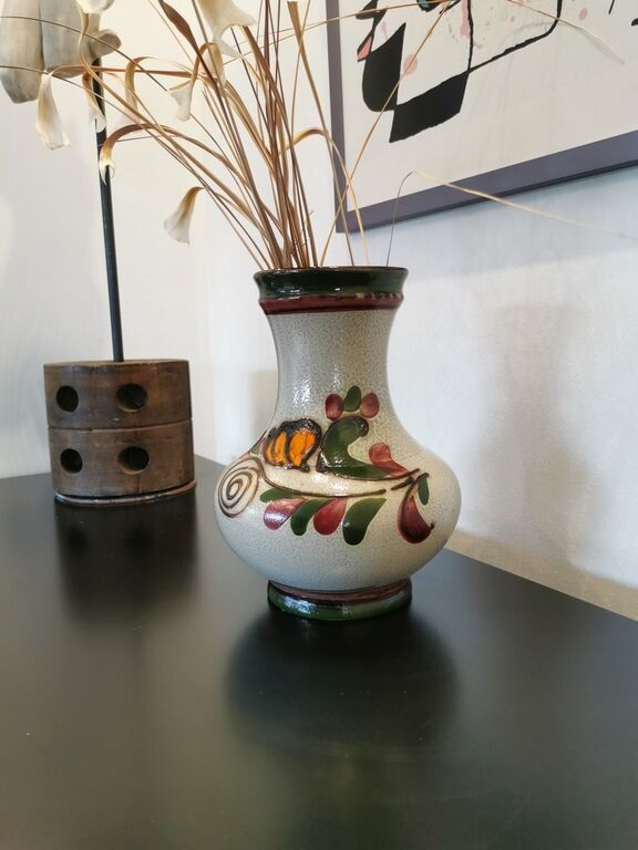 Colorful ceramic vase Vintage Scheurich 70
