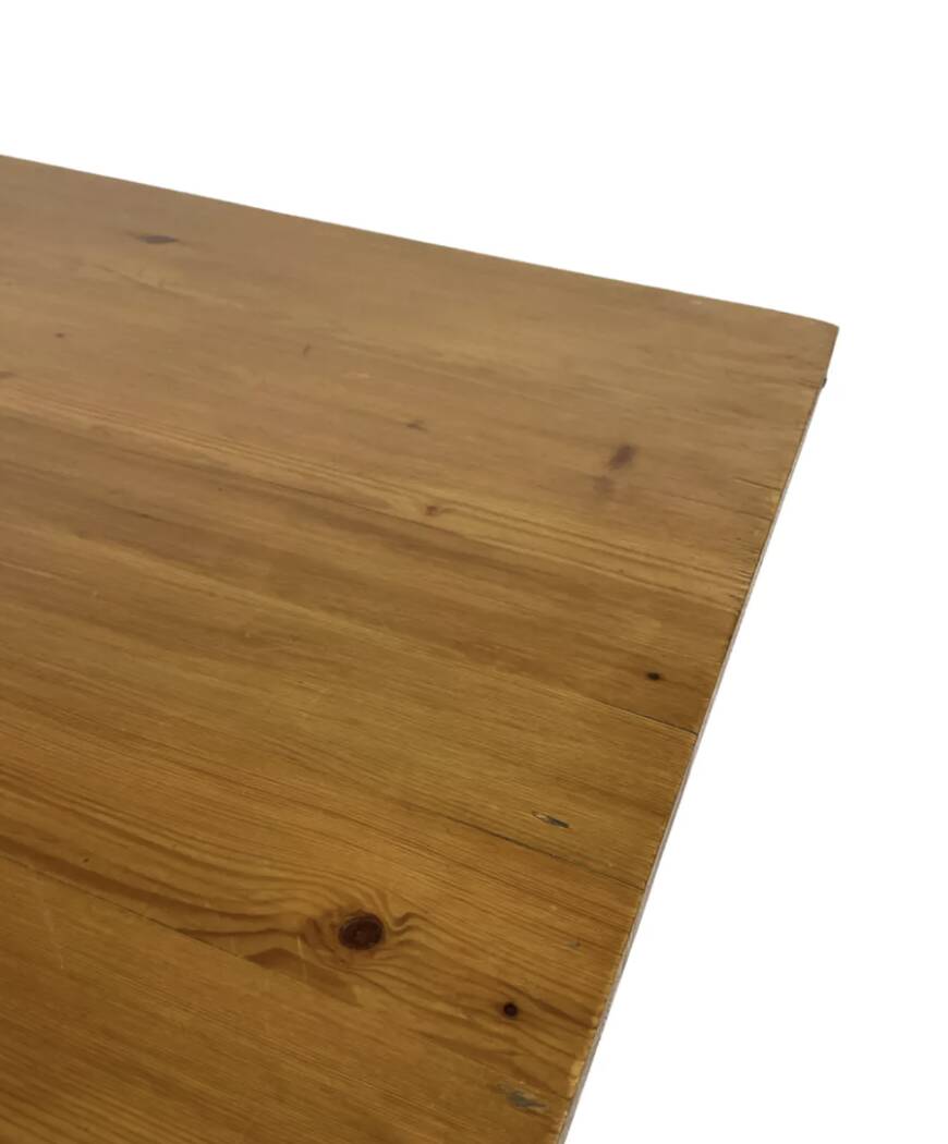 Vintage coffee table pinewood minimalist 1970s design