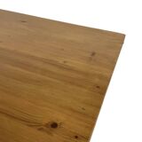 Vintage coffee table pinewood minimalist 1970s design