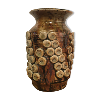 André Rozay sandstone vase in La Borne