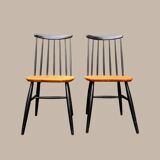 Two Scandinavian design chairs, Fanett style