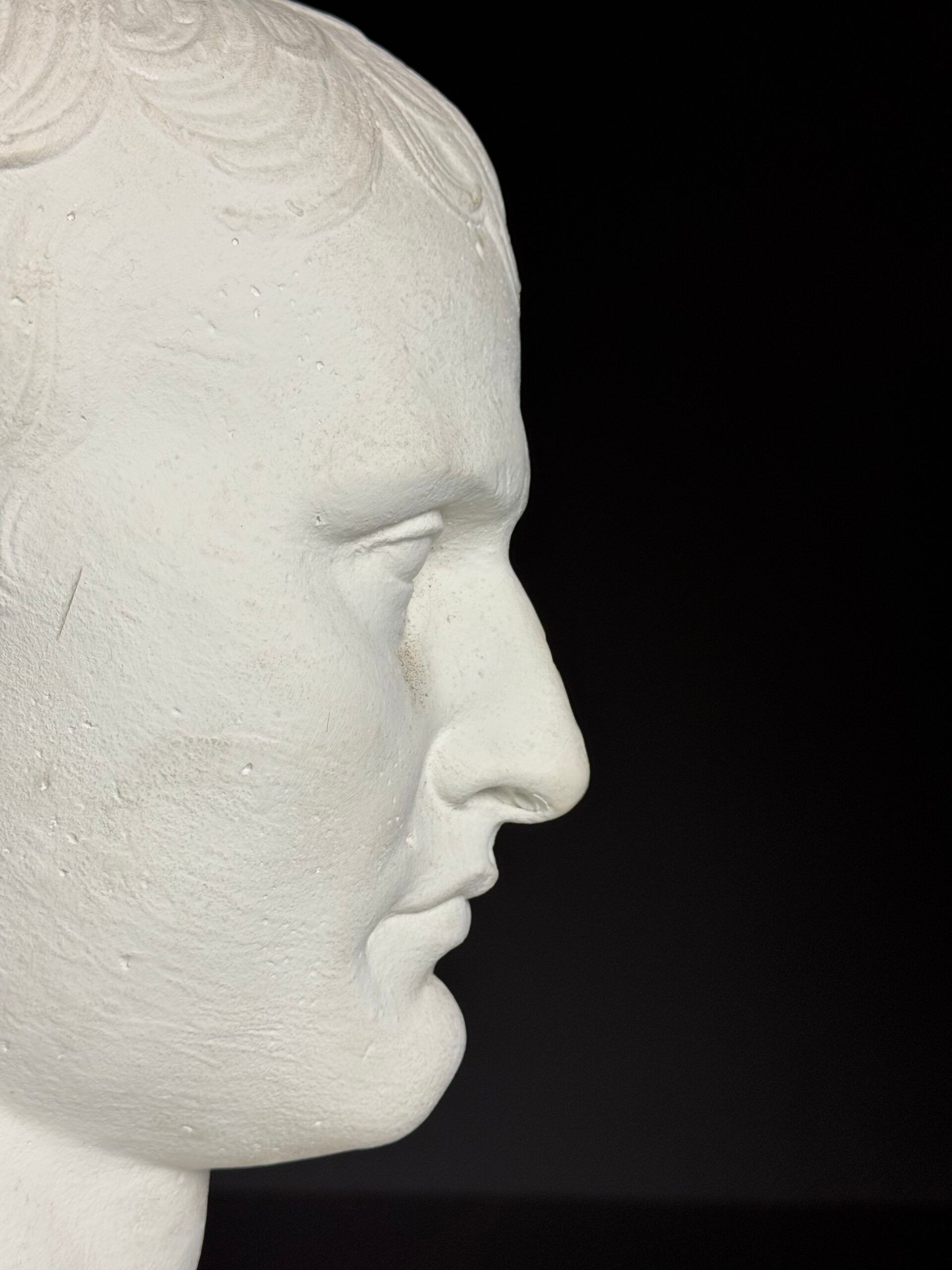 Buste de Napoléon en plâtre, 20e siècle.
