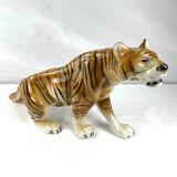 Ceramic tiger signed Royal Dux