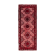 Tapis oriental des années 1980 fait à la main 151 cm x 370 cm
