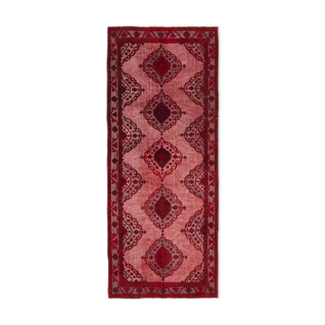 Tapis oriental des années 1980 fait à la main 151 cm x 370 cm