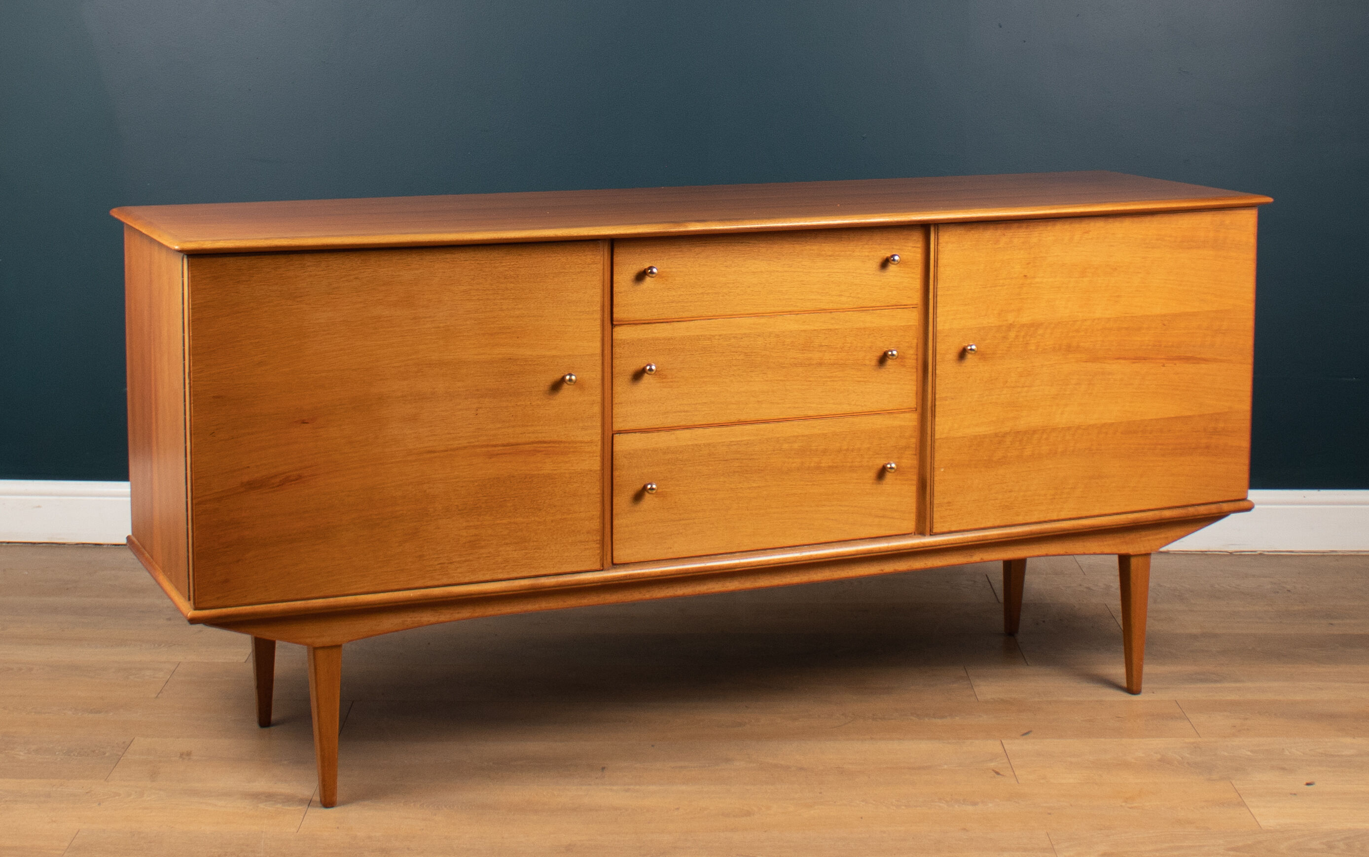 Retro teak & walnut maple mid century sideboard 1960s
