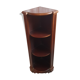 Etagère d'angle merisier de 1970