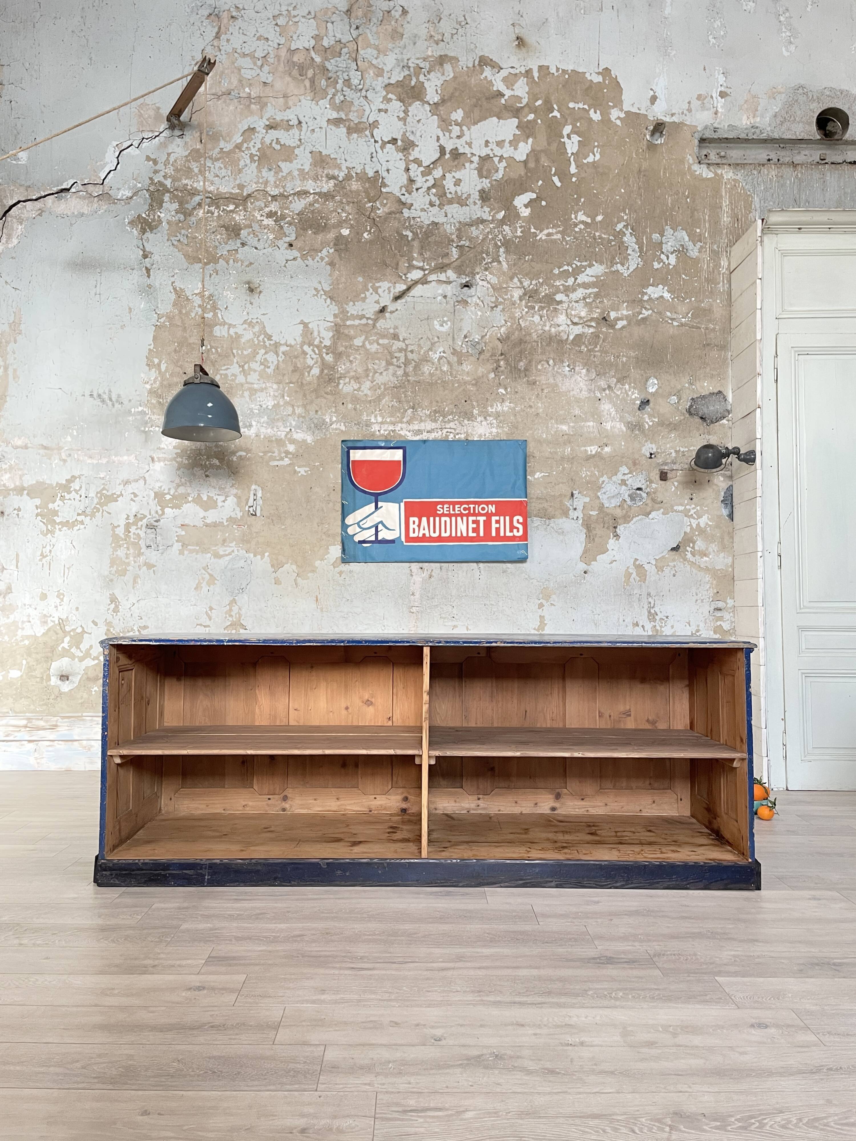 Commercial bank weathered wood panel.