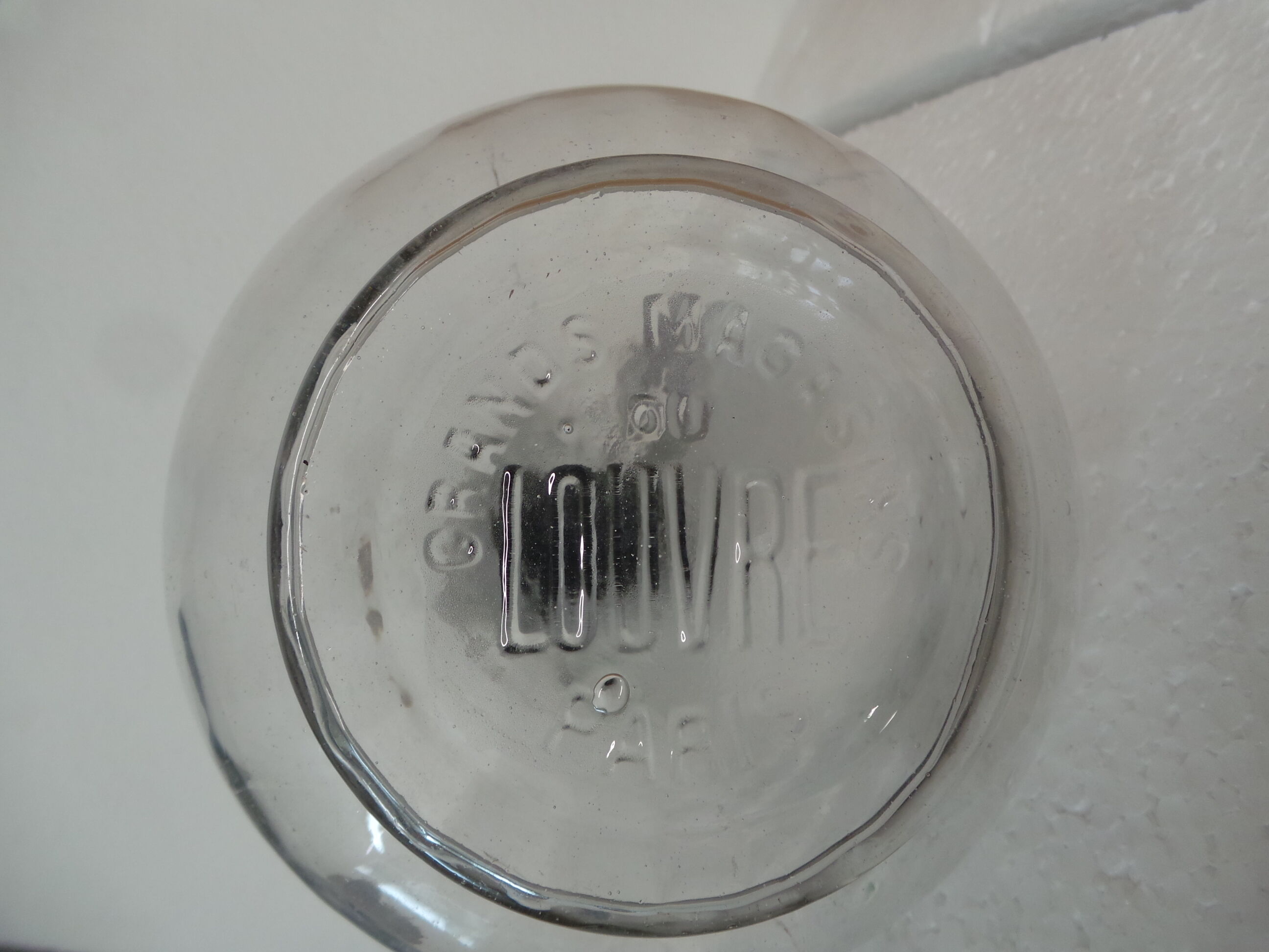 Louvre's crystal department store sharp carafe paris