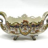 Desvres Earthenware Planter with Polychrome Decoration called "Rouen"
