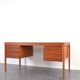 Mid-Century Teak Executive Desk by Torbjørn Afdal for Bruksbo, 1960s.