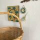 Round rattan basket 35 cm diameter