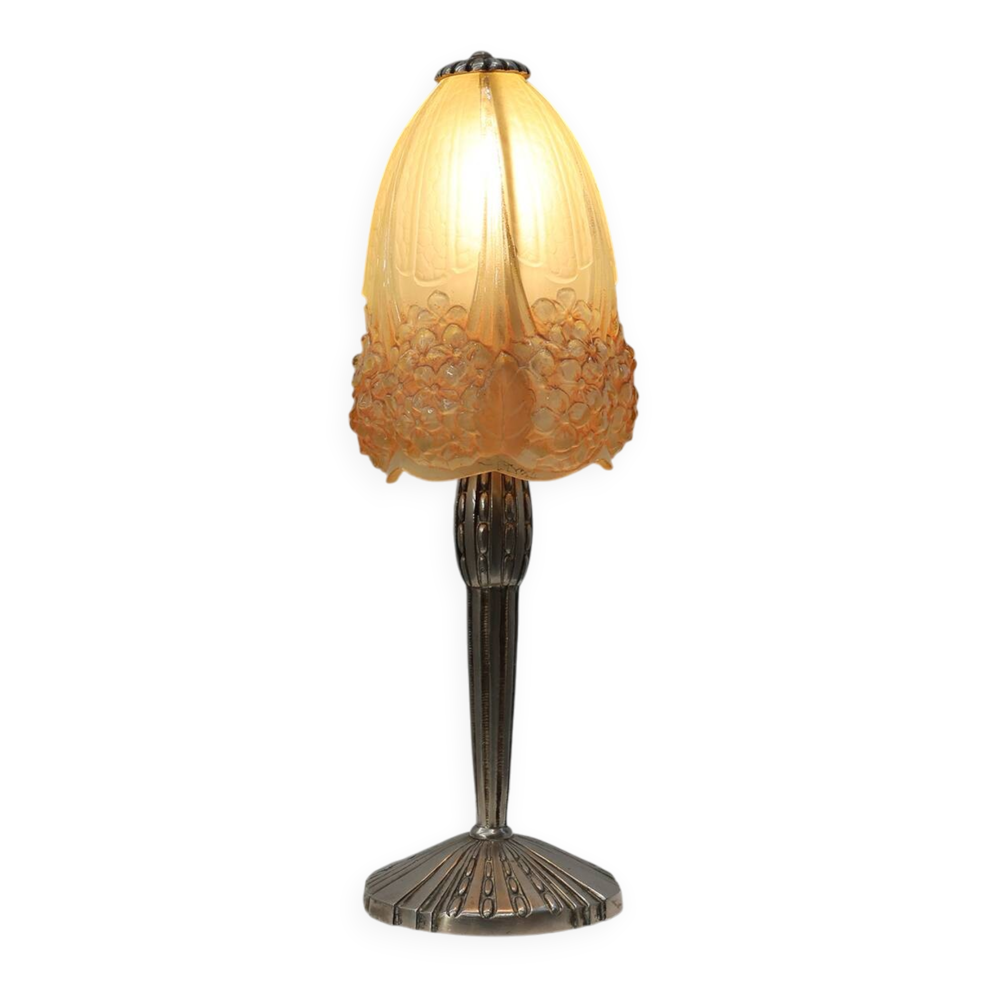 Art Nouveau Table Lamp by Muller Frères for Hettier & Vincent, France ca. 1