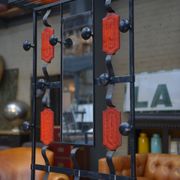 Vintage coat rack in ceramic and metal 1960