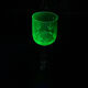 Set of 10 uraline glasses from the 1970s.