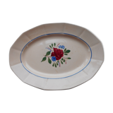 Plat ovale en faïence "Digoin"