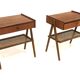Set de 2 tables de chevets scandinave en teck, Suède, 1960