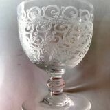 Verres Baccarat gravés à l'acide