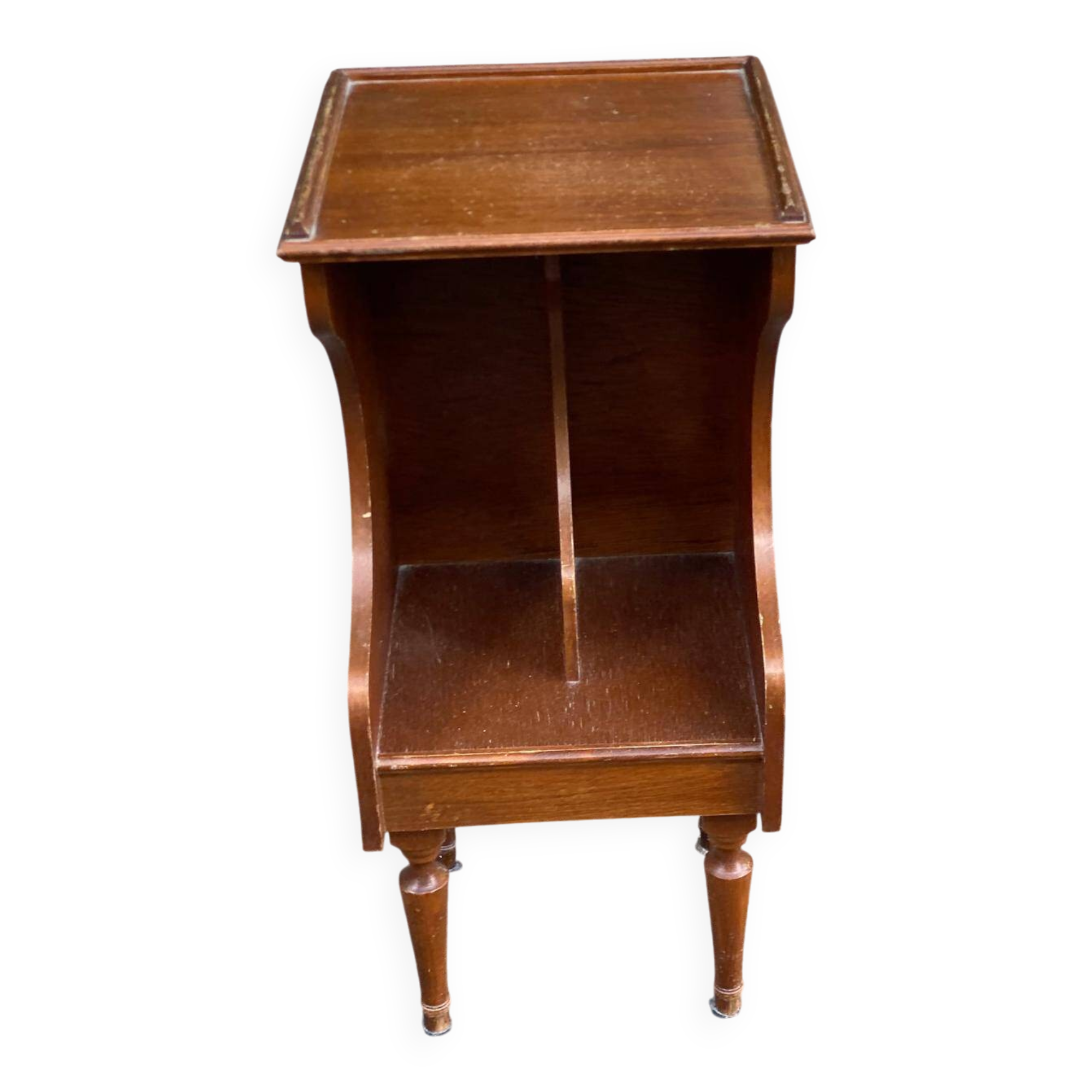 Vintage side table / Magazine rack end table