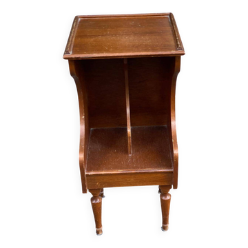 Meuble d'appoint vintage, bout de canapé porte-revues