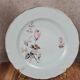Set of 6 porcelain plates Tognana – antique rose pattern & gold rim