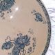 Antique ironstone fruit bowl from Sarreguemines. The Royat model.