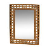 Braided rattan mirror 53x43cm
